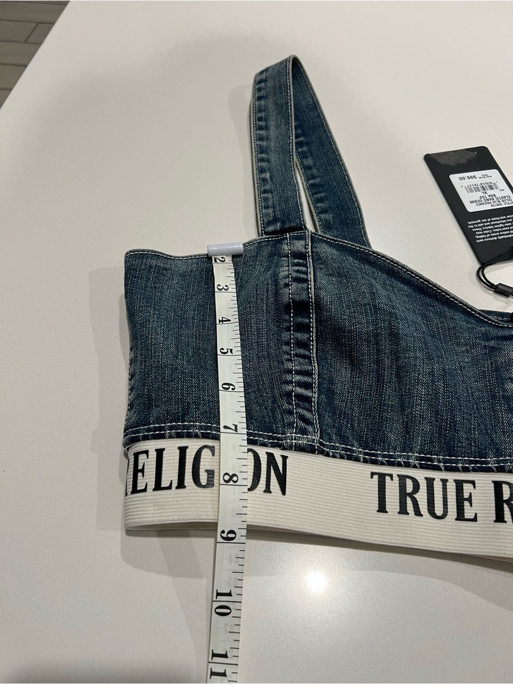 True Religion Denim Bralette in Medium Blue (Item #150) - Picture 8 of 12